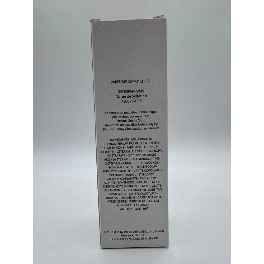 Jimmy‎ Choo 3.3oz 100ml Hand Cream Women's Perfumed Body Lotion Moisturizer New